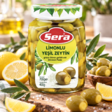 Зелени маслини с лимон "Sera" - 700 гр.