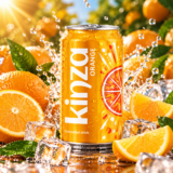 Газирана напитка "KINZA" портокал - 360 мл.( 24 бр. в стек - 12,72 € )