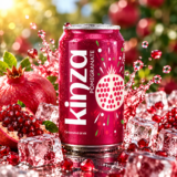 Газирана напитка "KINZA" нар - 360 мл.( 24 бр. в стек - 12,72 € )