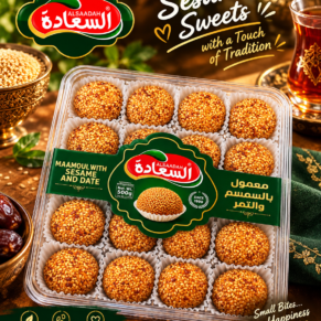 Бисквитки с фурми и сусам "Alsaadah" - 500 гр.